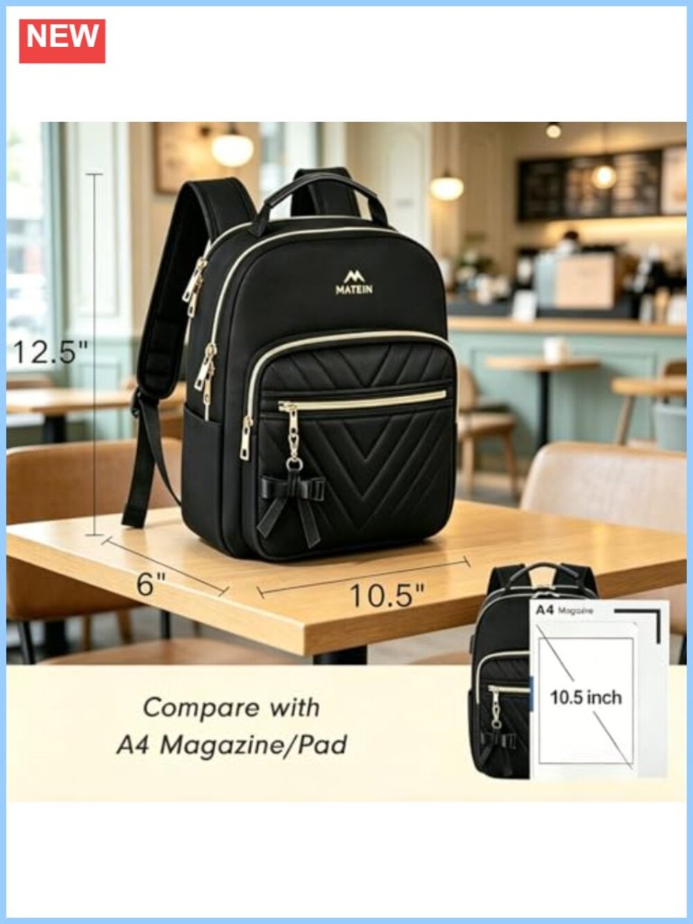 Mini Backpack Purse Set Waterproof Polyester Compact Daypack - Picture 2 of 5